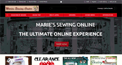 Desktop Screenshot of mariessewingonline.com